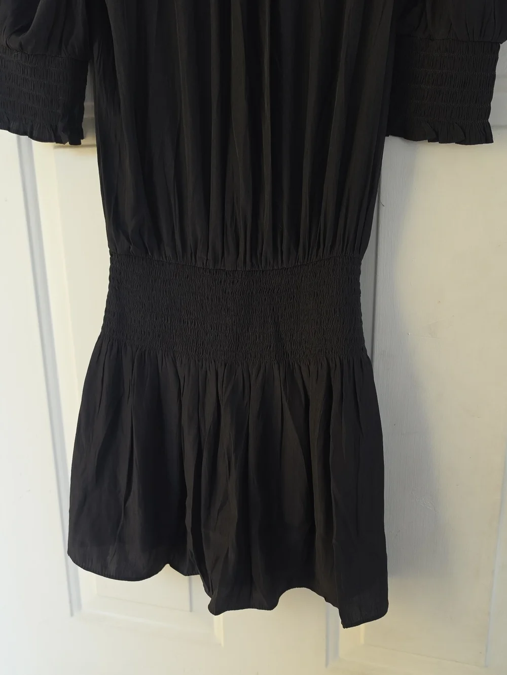 Ramy Brook angelina smocked waist ruffled hem dress